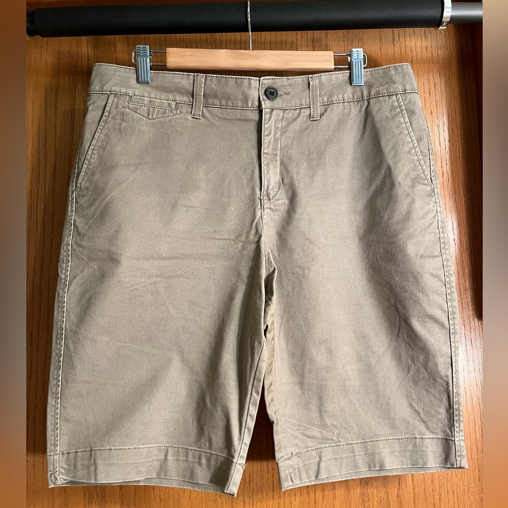 Sonoma Tan Flat Front Casual Shorts